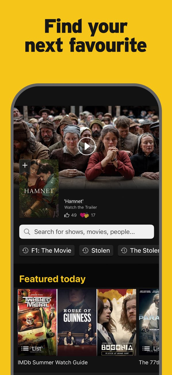 IMDb: Movies & TV Shows Resimleri