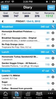 Calorie Counter & Diet Tracker Resimleri