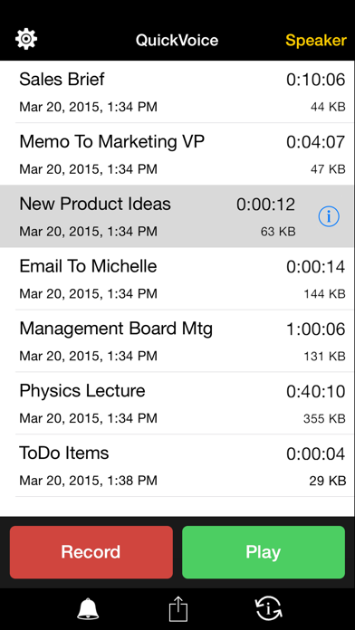 QuickVoice® Recorder Resimleri