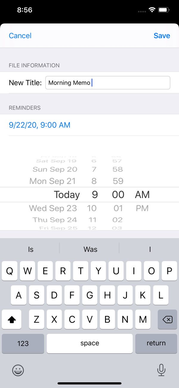 QuickVoice� Recorder Resimleri