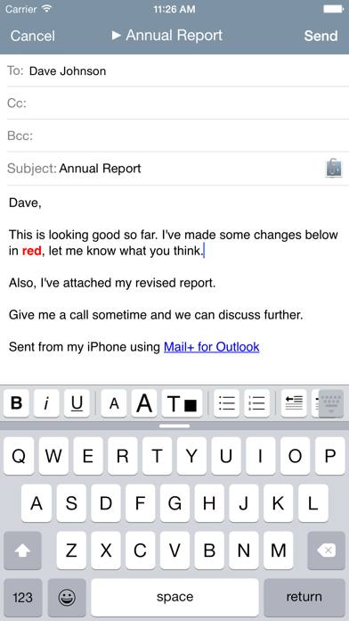 Mail+ için Outlook Resimleri
