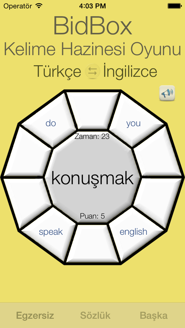 İngilizce Kelime Hazinesi Geliştirme Oyunu Resimleri