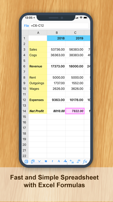 iSpreadsheet� : Office Sheets Resimleri