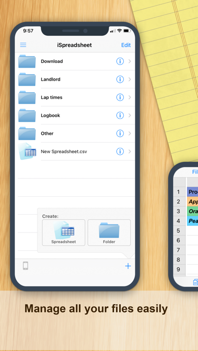 iSpreadsheet� : Office Sheets Resimleri