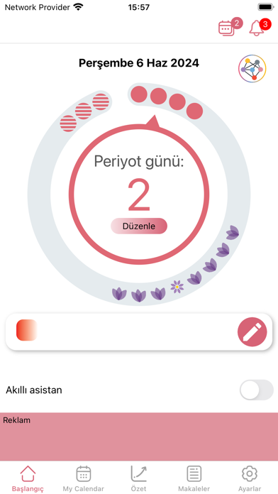 WomanLog Takvim Resimleri