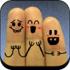 iPhone ve iPad Cool Finger Faces Resim