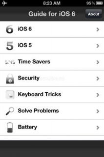 Guide for iOS 6 Resimleri