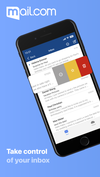 mail.com - email & cloud Resimleri