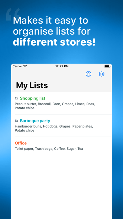 Grocery List with Sync Resimleri