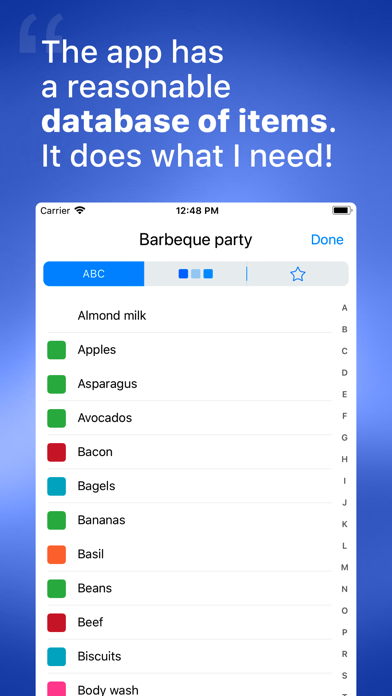 Grocery List with Sync Resimleri