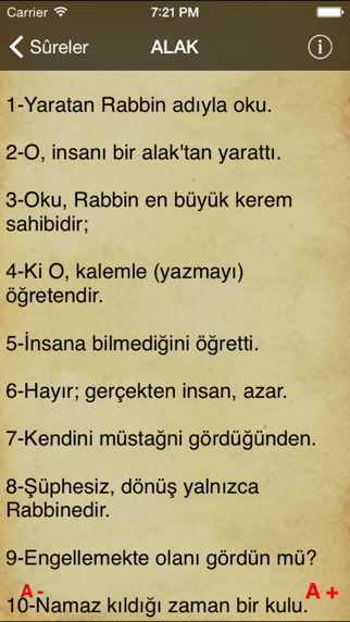Kur'an Fihristi Resimleri
