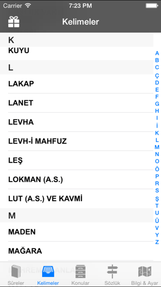 Kur'an Fihristi Resimleri