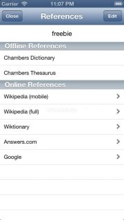 WordWeb Dictionary Resimleri