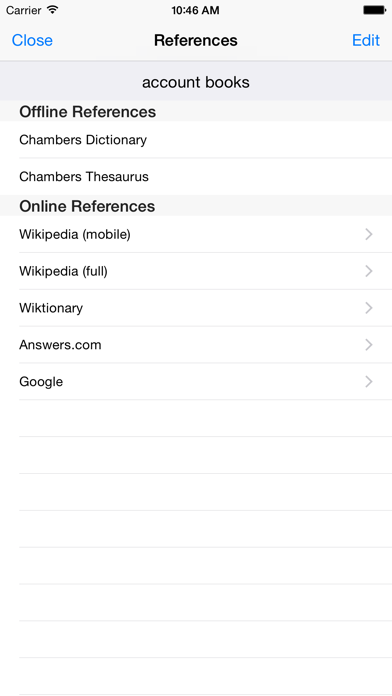 WordWeb Dictionary Resimleri