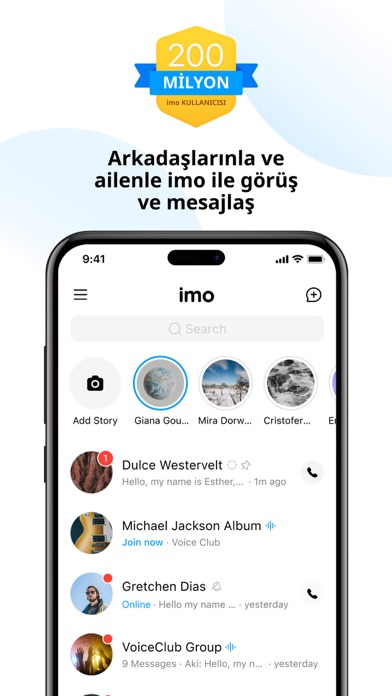 imo Görüntülü Arama ve Mesaj Resimleri