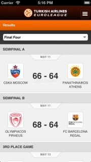 Euroleague Basketball Mobile Resimleri