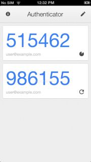Google Authenticator Resimleri