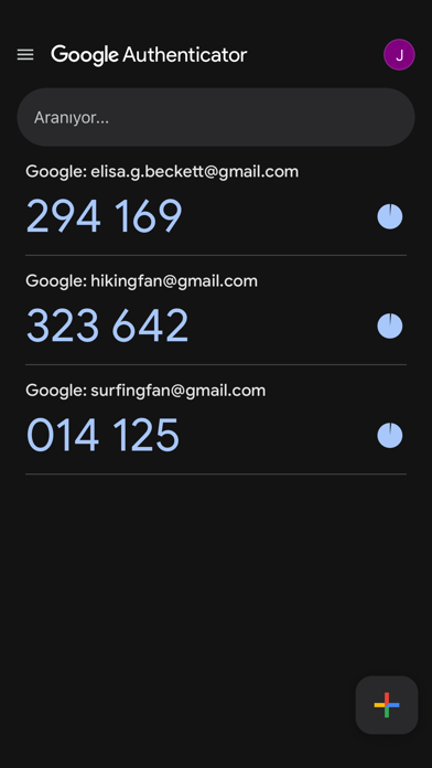 Google Authenticator Resimleri