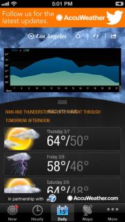 AccuWeather for iPhone Resimleri