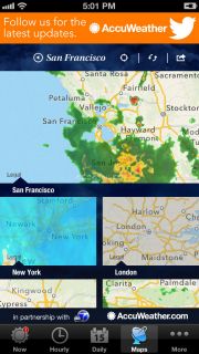 AccuWeather for iPhone Resimleri