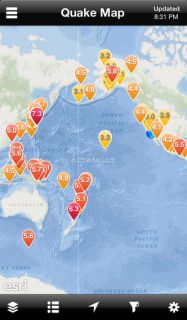 QuakeFeed Earthquake Map, Alerts and News Resimleri