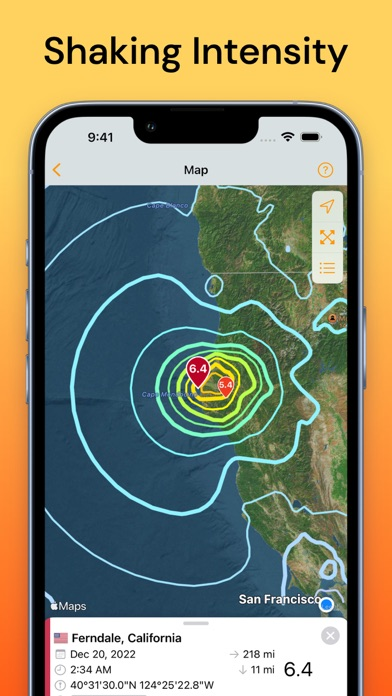 QuakeFeed Earthquake Alerts Resimleri