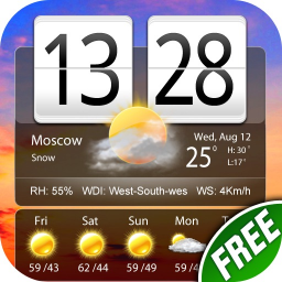 iPhone & iPad Free Live Weather Clock Pro ikonu