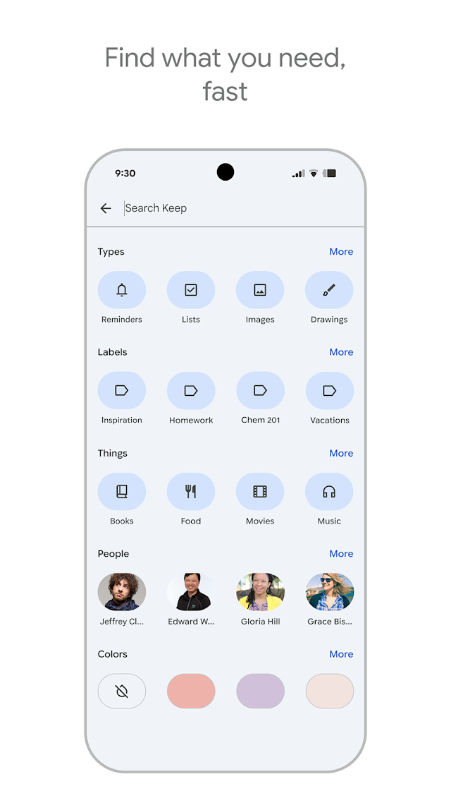 Google Keep - Not ve listeler Resimleri