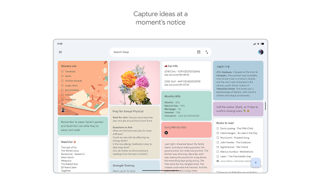 Google Keep - Not ve listeler Resimleri