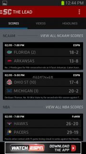 ESPN ScoreCenter Resimleri