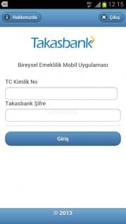 TAKASBANK BES UYGULAMASI Resimleri