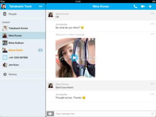 Skype for iPad Resimleri