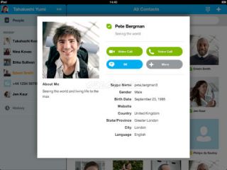 Skype for iPad Resimleri