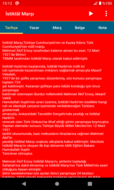 İstiklâl Marşı Resimleri