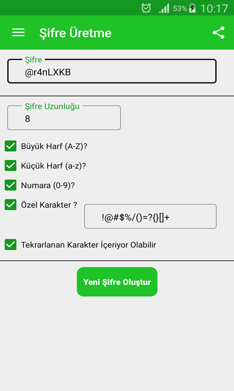 Şifre Üretme Resimleri